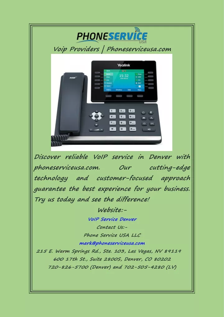 voip providers phoneserviceusa com