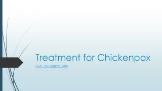 Treatment for Chickenpox - DOC-AID Urgent Care