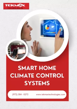 Smart home climate control systems