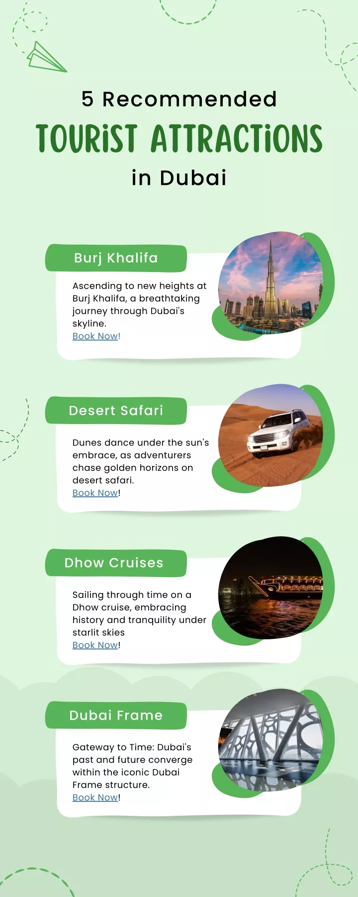 5 recommended tourist attractions in dubai