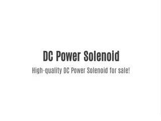 DC Power Solenoid