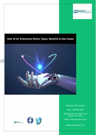 How AI for Enterprise Works Types, Benefits & Use Cases-