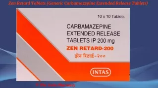 zen retard tablets generic carbamazepine extended