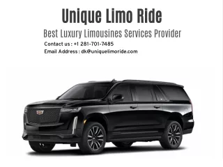 Corporate Transportation provided by Unique Limo Ride