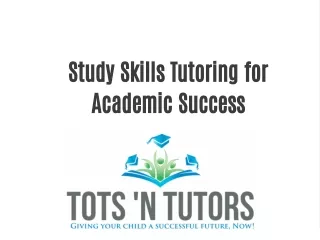 Study Skills Tutoring for Academic Success