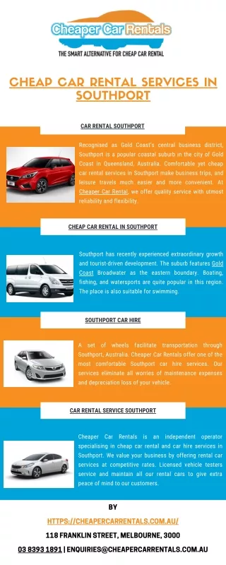 CHEAP CAR RENTAL SERVICES IN SOUTHPORT