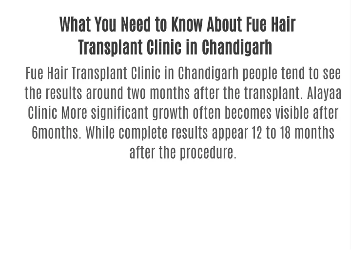 what you need to know about fue hair transplant