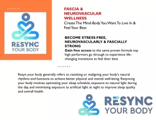 Fascia Training - Resync Your Body