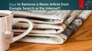 Proactive Reputation Management: Removing Negative News Articles from the In