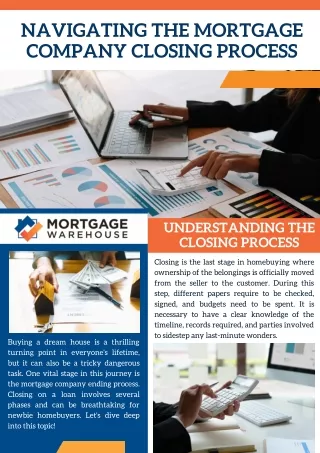 Navigating the Mortgage Company Closing Process