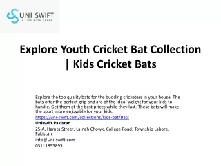 Explore Youth Cricket Bat Collection | Kids Cricket Bats