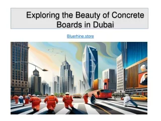 Unleashing Creativity with Concrete Boards in Dubai: Inspiring Concrete Wall
