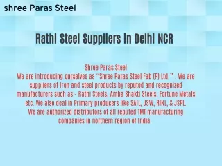 TMT Bars Suppliers in Delhi NCR