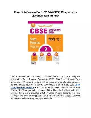 class 9 reference book 2023 24 cbse chapter wise