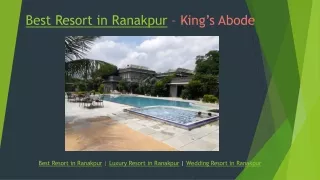 Best Resort in Ranakpur – Kings Abode