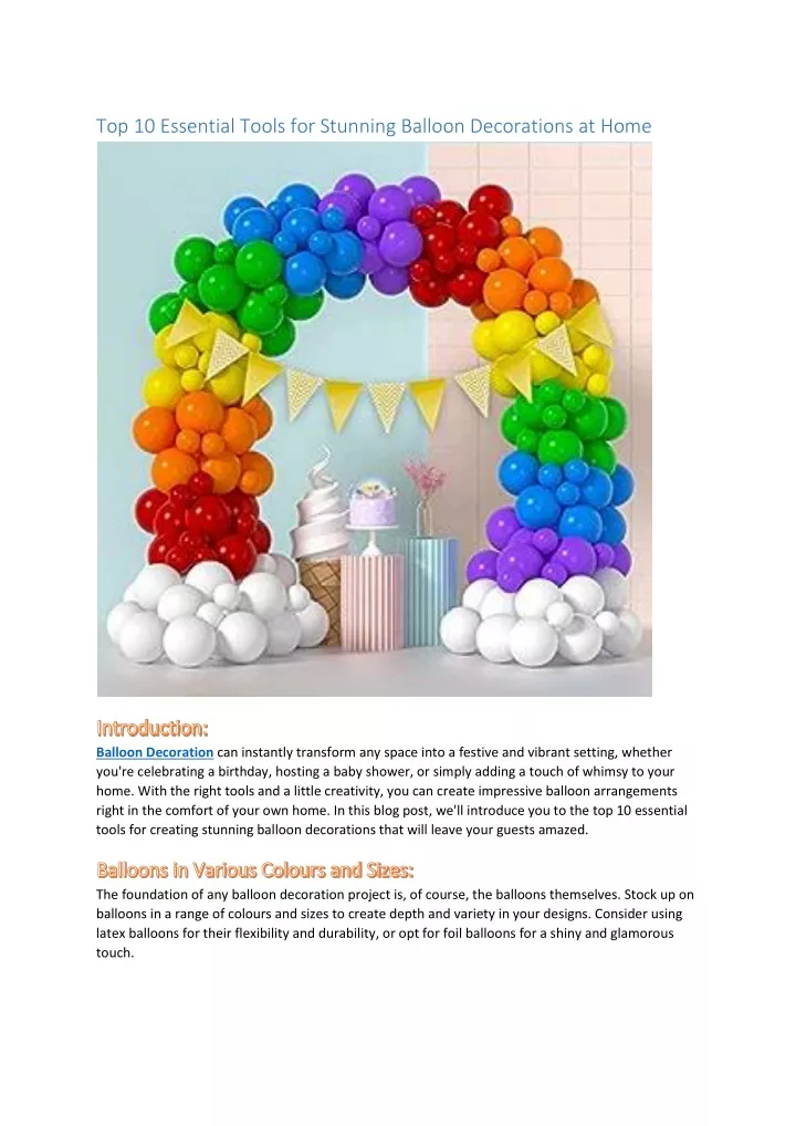 Slide-N-Size Balloon Sizer — Balloons and Weights