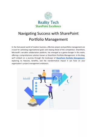 Sharepoint Portfolio Management