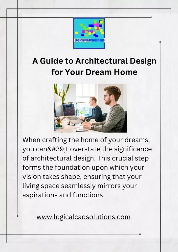 a guide to architectural design for your dream