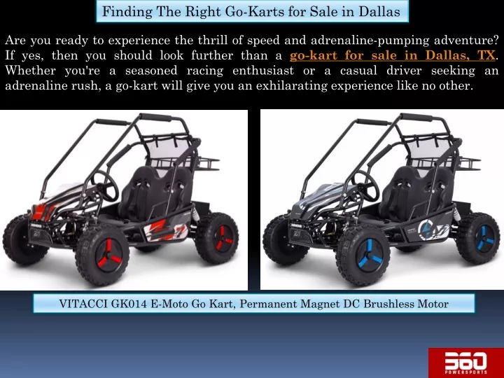 finding the right go karts for sale in dallas