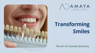 Cosmetic Dentistry-Transforming Smile
