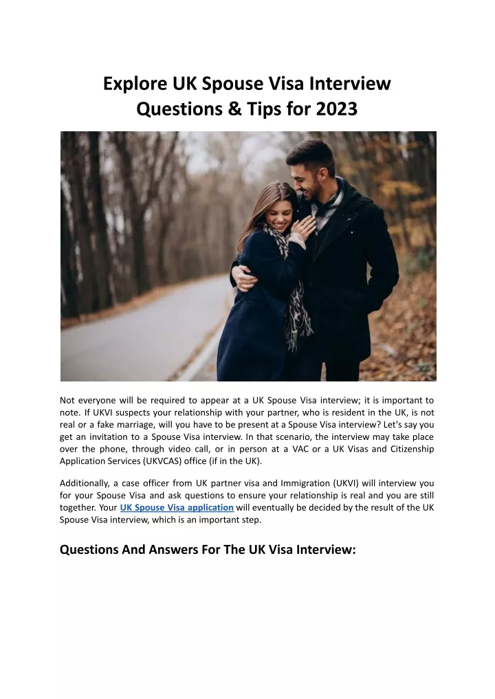 explore uk spouse visa interview questions tips