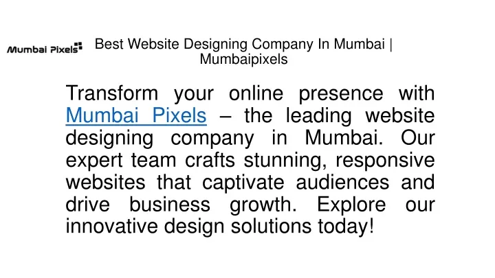 best website designing company in mumbai mumbaipixels