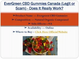 EverGreen CBD Gummies Canada