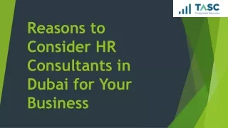 Reasons to Consider HR Consultants in Dubai for Your Business