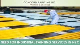 need for industrial painting services in nyc