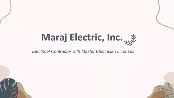 maraj electric inc