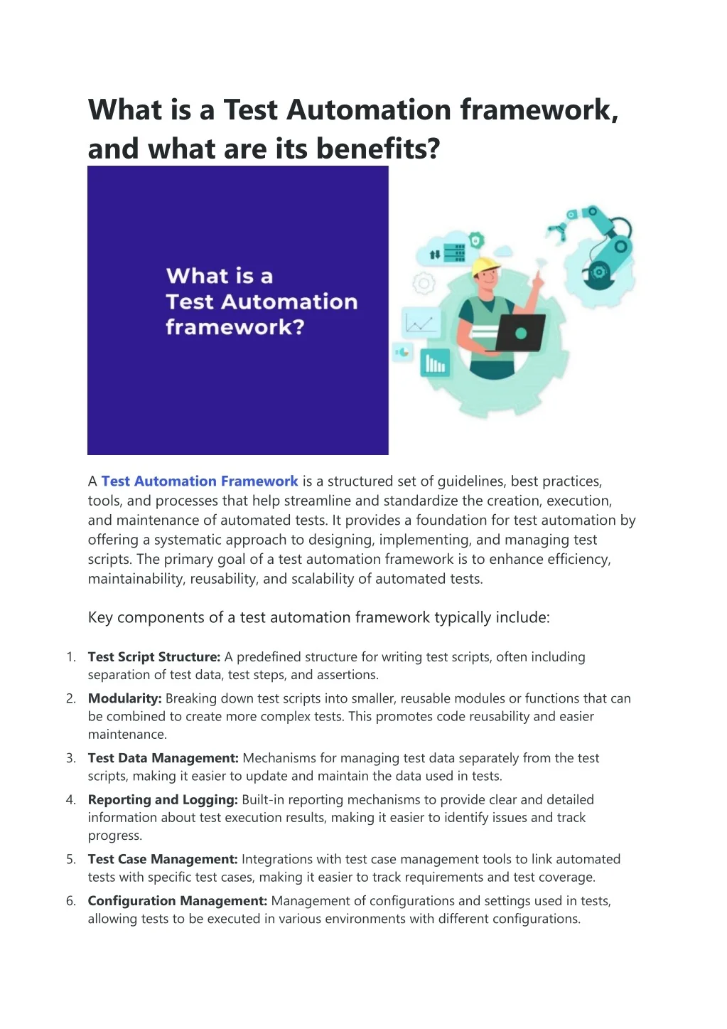 PPT - What is a Test Automation framework PowerPoint Presentation, free ...
