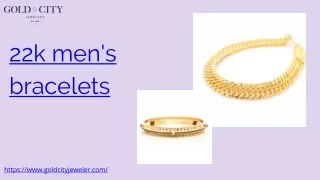 Explore An Exquisite Range Of 22 Kt Men's Bracelets With Us