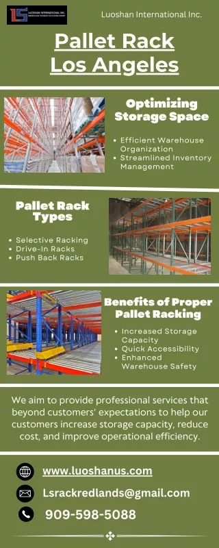 Pallet Rack Solutions in Los Angeles - Luoshan International Inc.