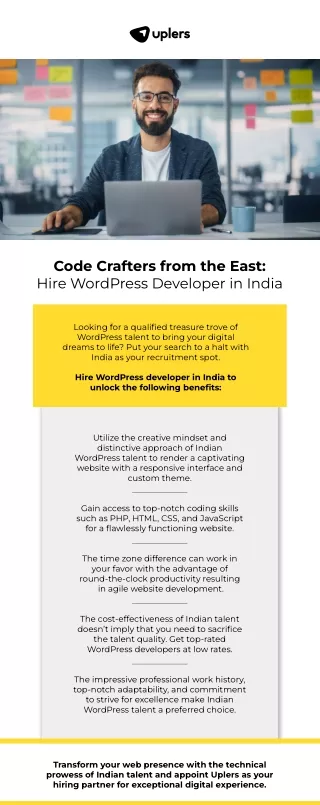 Code Crafters from the East Hire WordPress Developer in India