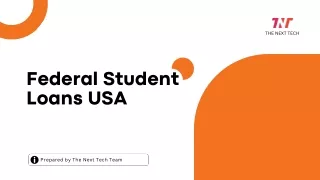 Federal Student Loans USA