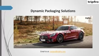 Dynamic Packaging Solutions