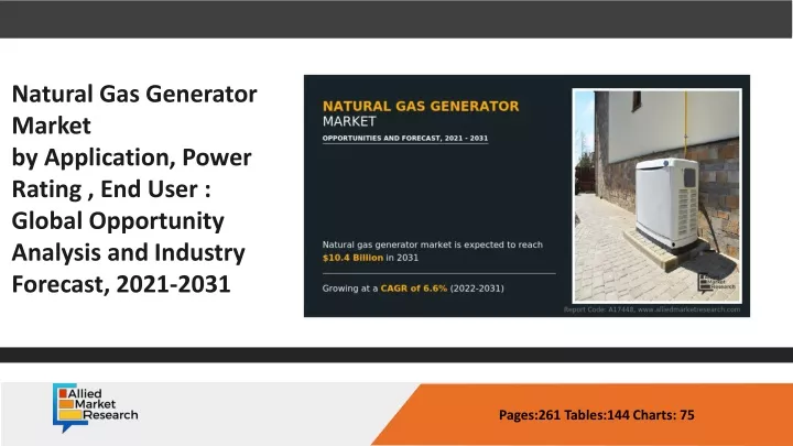 natural gas generator market by application power