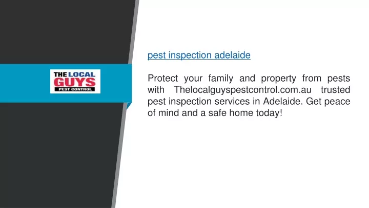 pest inspection adelaide protect your family