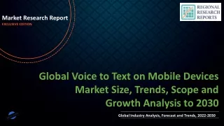 market research report exclusive edition