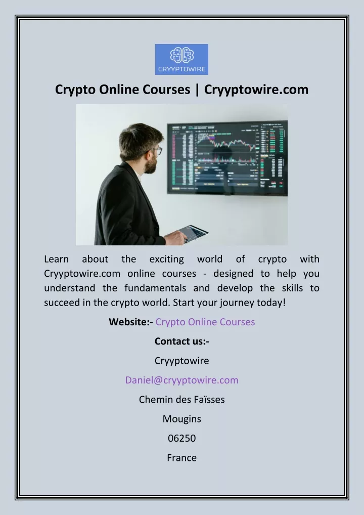 crypto online courses cryyptowire com