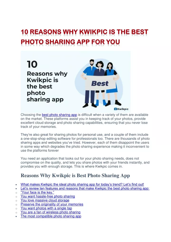 choosing the best photo sharing app is difficult
