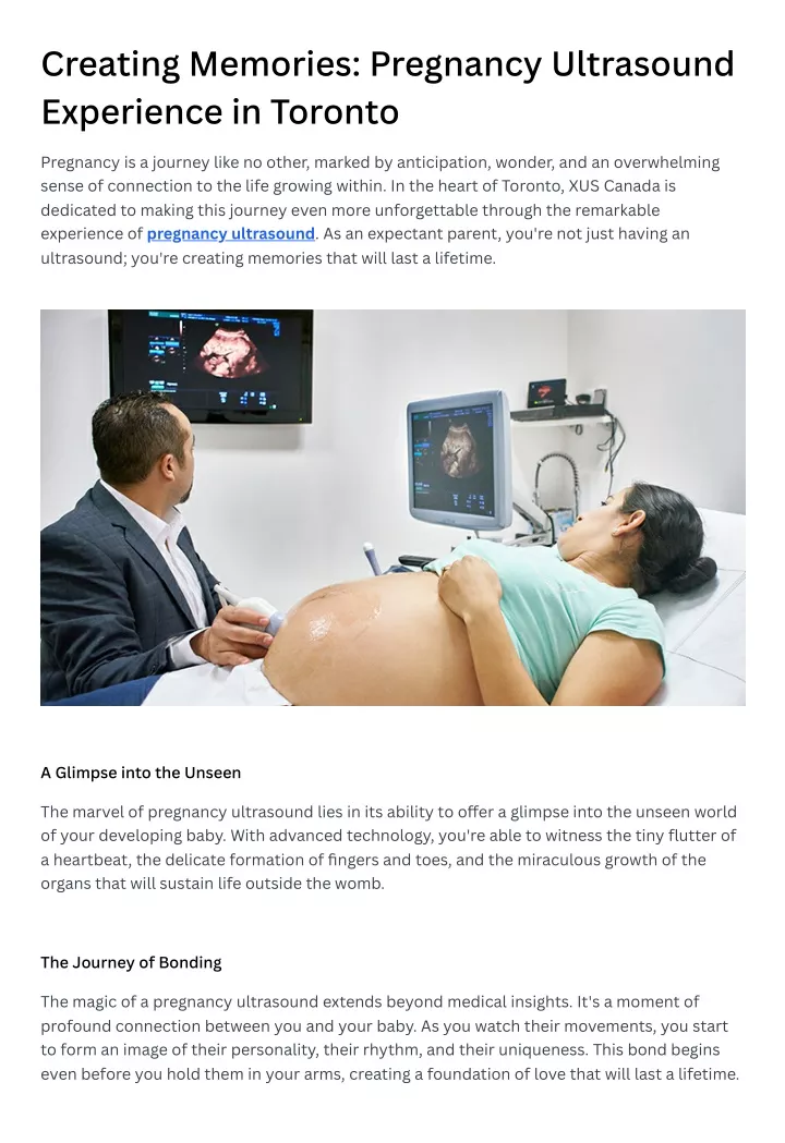 creating memories pregnancy ultrasound experience