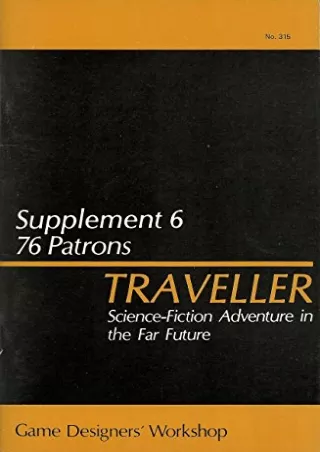 DOWNLOAD/PDF Traveller Supplement 6: 76 Patrons