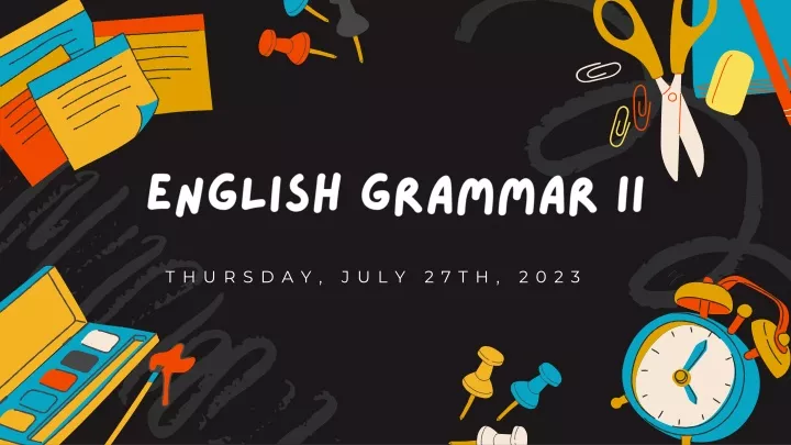 english grammar ii