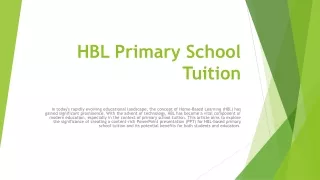 HBL Primary School