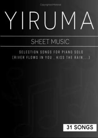 get [PDF] Download 31 Songs Yiruma Piano Sheet Music: Selection Songs For Piano Solo(River Flows