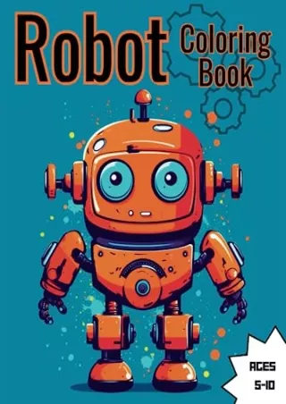 Read ebook [PDF] Robot Coloring Book