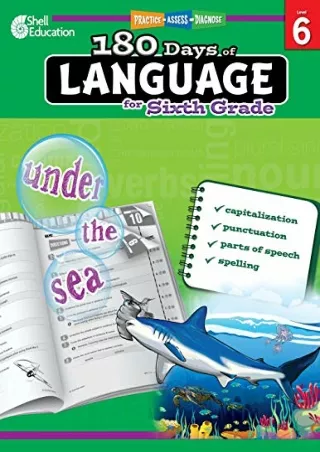 get [PDF] Download 180 Days of Language for Sixth Grade – Build Grammar Skills and Boost Reading