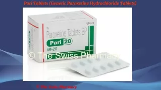 pari tablets generic paroxetine hydrochloride