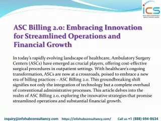 ASC Billing 2.0 Embracing Innovation for Streamlined Operations and Financial Growth